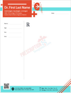 6+ Free Prescription Designs & Formats for Urologists/Sexologists