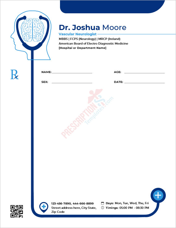 11+ Best Free Prescription Templates for Neurologists in MS Word